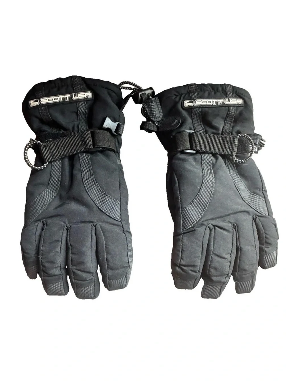 Scott USA Kids Unisex Black Insulated Ski/Snowboard Gloves, Size L